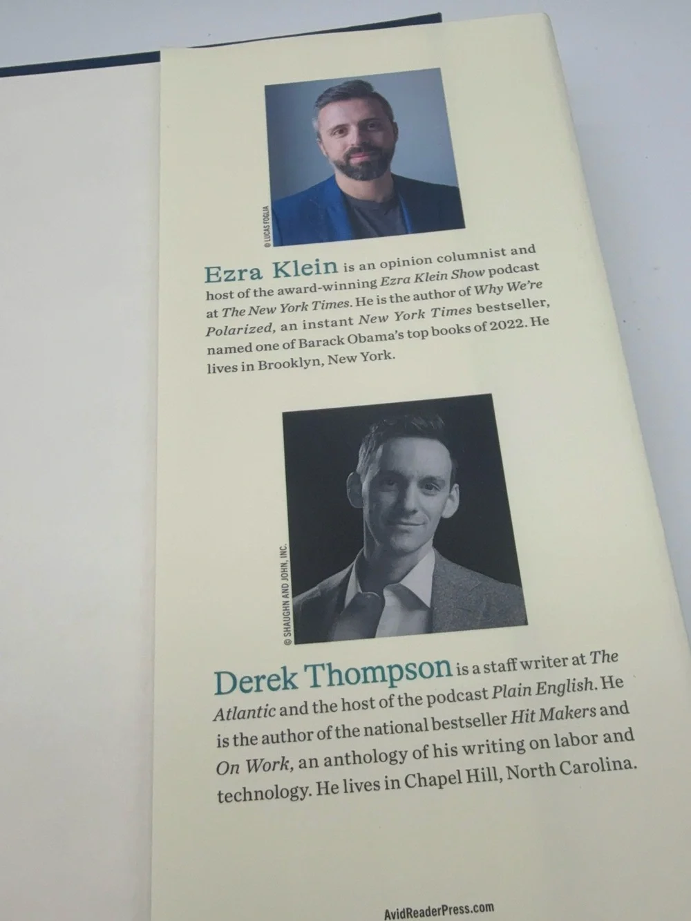 NEW Bestseller: ABUNDANCE by Ezra Kein & Derek Thompson Hardcover w/ Dust Jacket